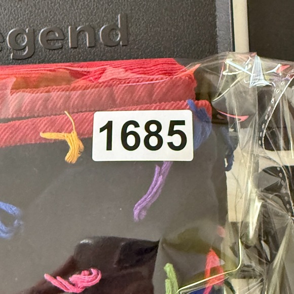 Vintage New Direction Jacket Womens M Navy Velvet Colorful Quilted Artsy Unique - Picture 12 of 12